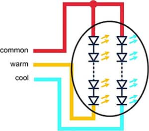 Infineon Technologies 白光 LED 的兩個通道圖片
